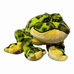 VTG 2008 Ganz Webkinz Lil'Kinz Bullfrog Plush HS114 Stuffed Animal NO CODE